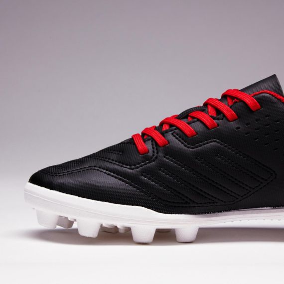 Дитячі футбольні бутси для гри на сухому покритті Agility 100 FG - Чорні/Білі - EU25 UA25 | Зображення 8