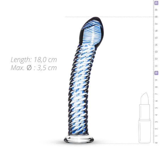Скляний дилдо Gildo Glass Dildo No. 5 Sex Aura | Зображення 4