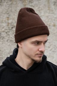 Подовжена трикотажна шапка Біні Докер Without Dominic Brown