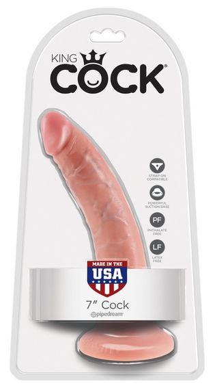 Фалоімітатор на присосці King Cock (18 см) Sex Aura | Зображення 1