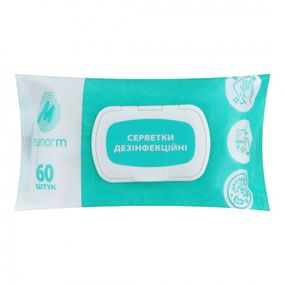 Серветки дезінфекційні Нор-експрес Manorm 60шт
