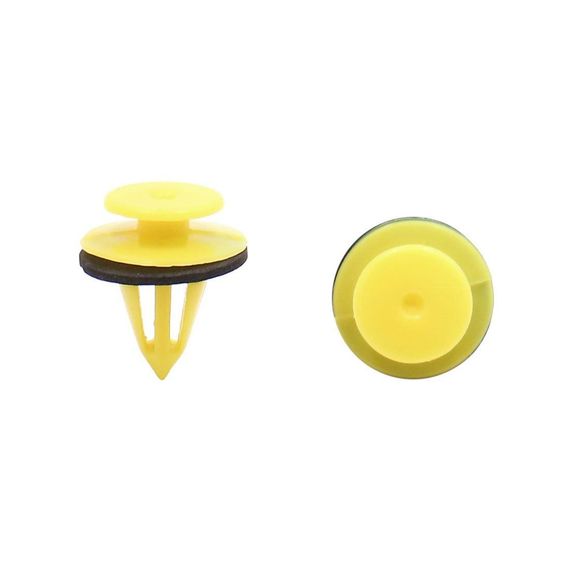 Набор клипс универсальных автомобильных Primo D8 - 50 штук - Yellow