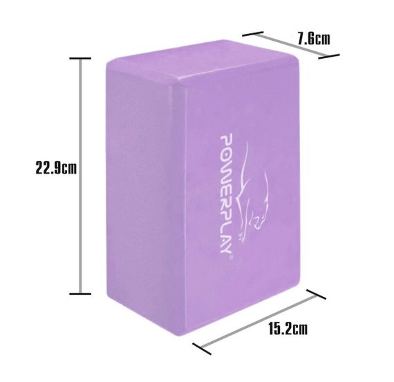 Блок для йоги PowerPlay 4006 Yoga Brick Фіолетовий | Зображення 1