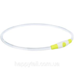 Светодиодный ошейник Trixie Flash Light Ring для собак S-M — силиконовый световой маячок Зеленый 35-40 см