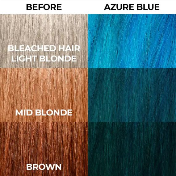 Краска для волос Лазурно-синяя Stargazer Semi-permanent hair colour Azure Blue 70 мл | Зображення 3