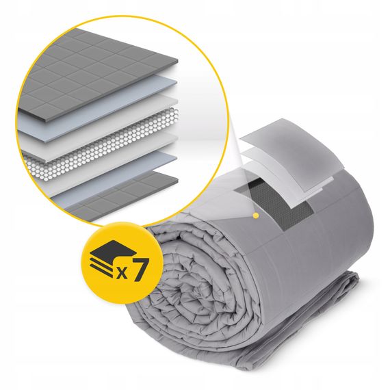 Ковдра важка (обтяжена) 4FIZJO 8 кг 150 x 200 см Grey (P-5907739319791) | Зображення 6