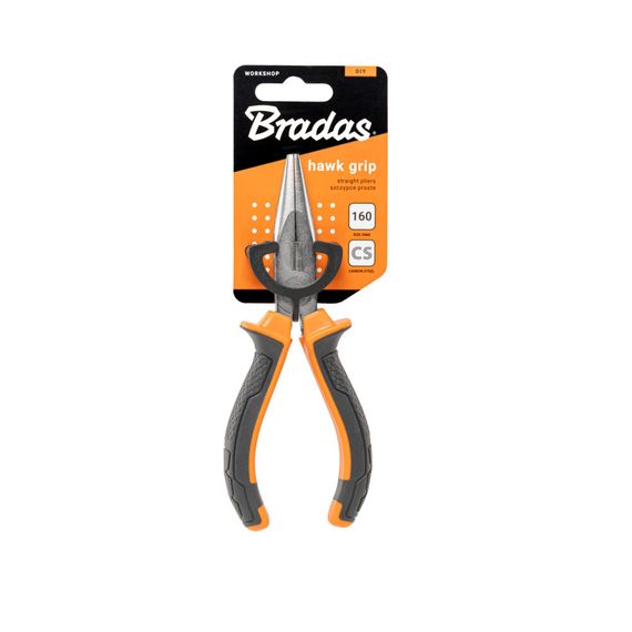 Плоскогубці прямі Bradas HAWK GRIP, 160 мм (DIY-PL1112/6) | Зображення 1