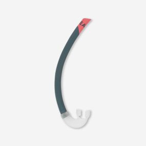 Дихальна трубка дитяча 500 для снорклінгу темно-сіра - One Size