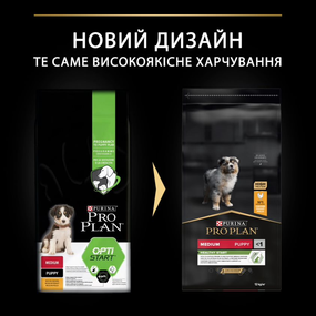 Сухой корм Purina Pro Plan Dog Medium Puppy для щенков средних пород с курицей 12 кг