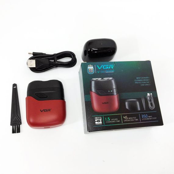 Електробритва VGR V-345. Колір: червоний | Зображення 8