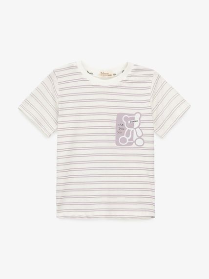 Костюм футболка+шорти для дівчинки Mini Papi 40923 74 см Бузковий shop (2000999620744) | Зображення 1