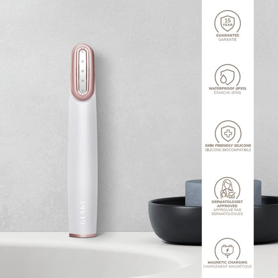 Пристрій для зміцнення і тонізації шкіри обличчя з поворотною головкою GESKE Skin Firming Wand 7в1 starlight | Зображення 2