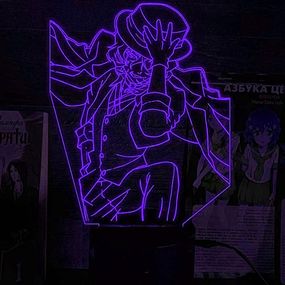 Акриловый светильник-ночник Чуя Накахара 3 синий tty-n002284