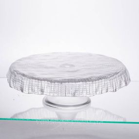 Тортовница стеклянная на ножке прозрачная Yiwu 64486-54