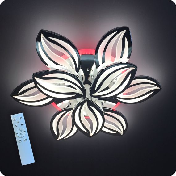 Люстра світлодіодна 517 Light 3color з пультом 180Вт Хром (01453) | Зображення 4