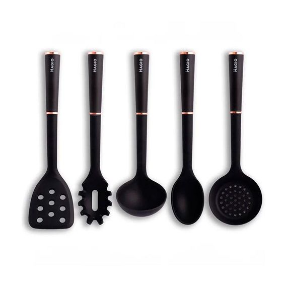Набір кухонного приладдя MAGIO MG-1140, набір поварешок на підставці кухонний набір лопаток | Зображення 2
