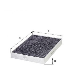 Фильтр салона угольный Volvo S60 19- / S90 16- / XC60 17- / XC90 14-, Hengst, E4936LC,