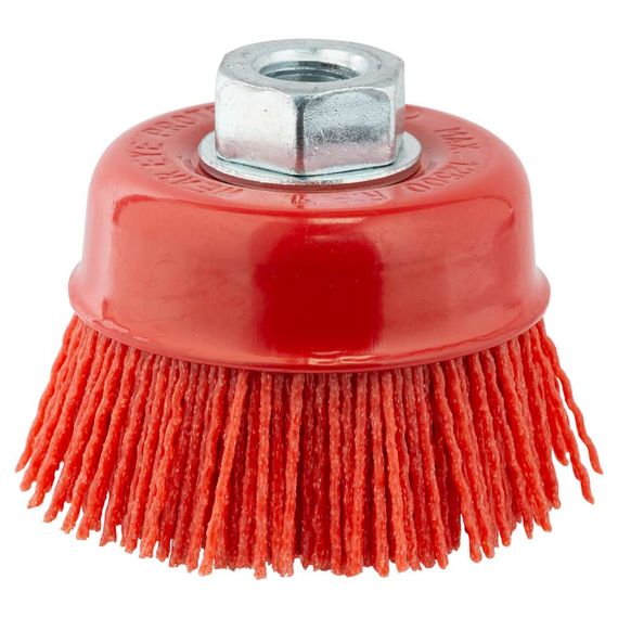 Щітка дротяна чашоподібна Sigma Ø75мм М14×2мм (нейлонова) (9014471)