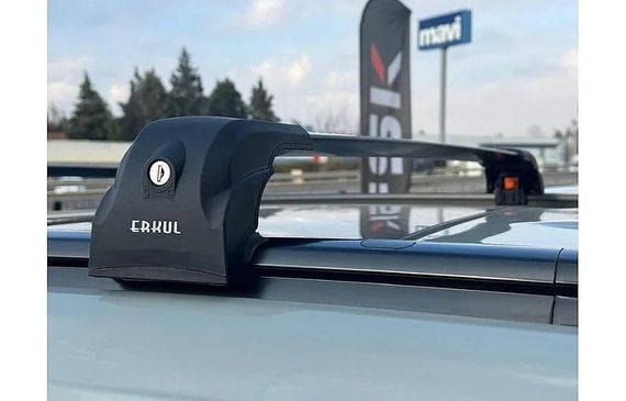 Поперечины на интегрированные рейлинги Ecem V2 120 см (2 шт) Серый для Lincoln MKC 2015- гг