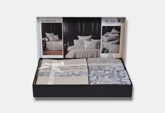 Постільна білизна La Romano Silk Satin 200×220 см  Florence Ash | Зображення 5