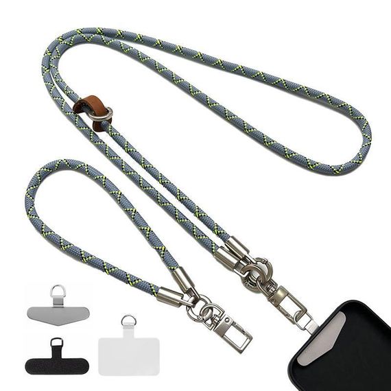 Набор шнурков 120см + 35см Gray / Yellow / Black