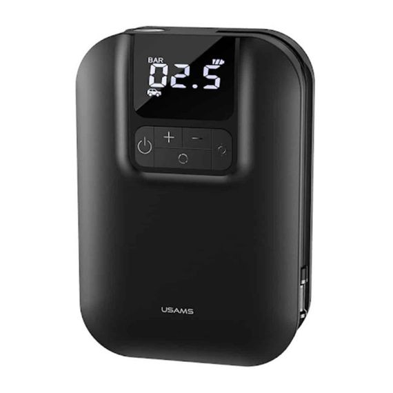 Портативный насос Usams US-ZB215 Mini Car Air Pump Black | Зображення 2