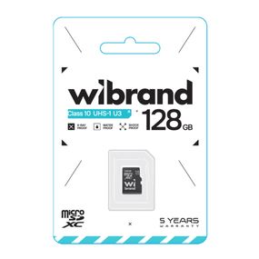 Карта Памяти Wibrand MicroSDHC 128gb UHS-1 U3 10 Class
