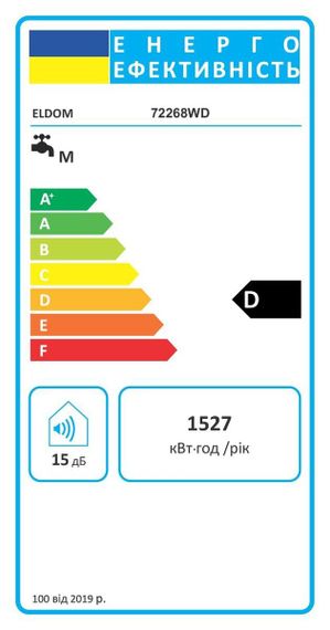 Водонагрівач Eldom Style DRY 80 SLIM  2x1.0 kW 72268WD | Зображення 5