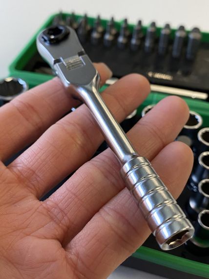 Набір біт і головок з тріскачкою TOPTUL 1/4" 41ед. (12-гр.) GADW4502 | Зображення 5