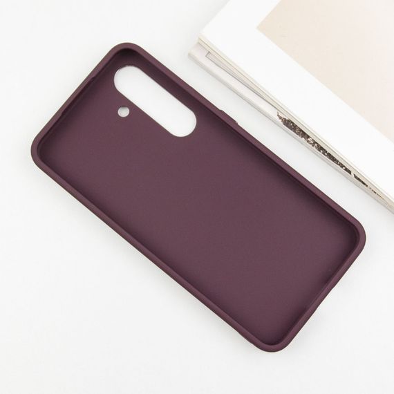 TPU чехол Bonbon Metal Style для Samsung Galaxy S24+ Бордовый / Plum | Зображення 3