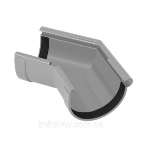 Угол желоба наружный 135°. 130/100 Водосточные системы Rainway (Ренвей). серый