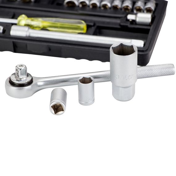 Набір насадок торцевих Grad 1/4", 3/8" в кейсі 20 шт (6003055) | Зображення 3