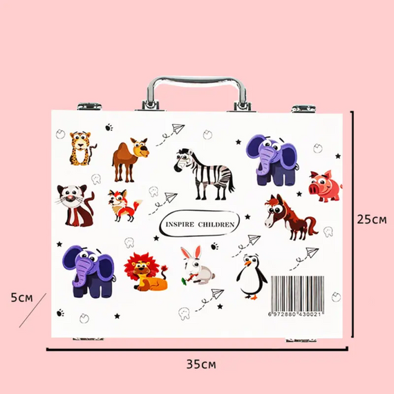 Дитячий набір у валізі 65 предметів inspire children, Набір для творчості   знижка | Зображення 6