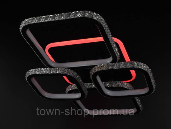 Люстра потолочная LED A77074/2+2RGB-bk Белый 12х41х60 см. | Зображення 5