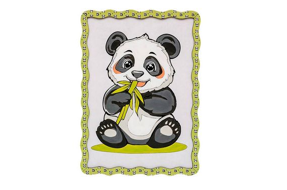 Картина по номерах Puz-22948 "Панда"дерев'яна, формат А4 PuzzleOk