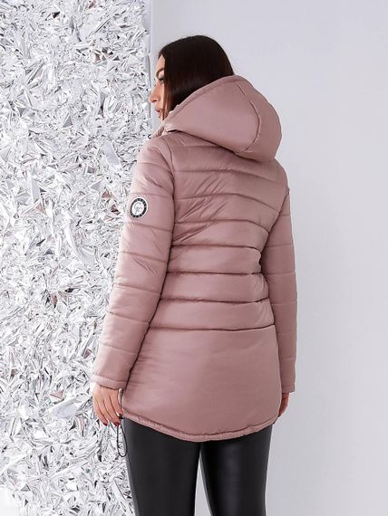 Елегантна жіноча парка, арт. 300, кава з молоком | Зображення 5