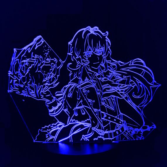 Акриловый светильник-ночник Дилюк 2 синий tty-n001297