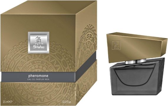 Духи з феромонами чоловічі SHIATSU Pheromone Fragrance men grey 15 ml | Зображення 2
