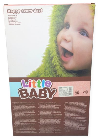 Пупс лялька розмовляє плаче сміється в костюмі жираф 29.5 см Little baby з пляшечкою | Зображення 5