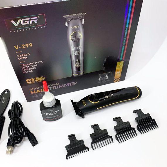 Профессиональная машинка для бритья головы, Машинка для стрижки на аккумляторная Триммер висков LC-85 | Зображення 7