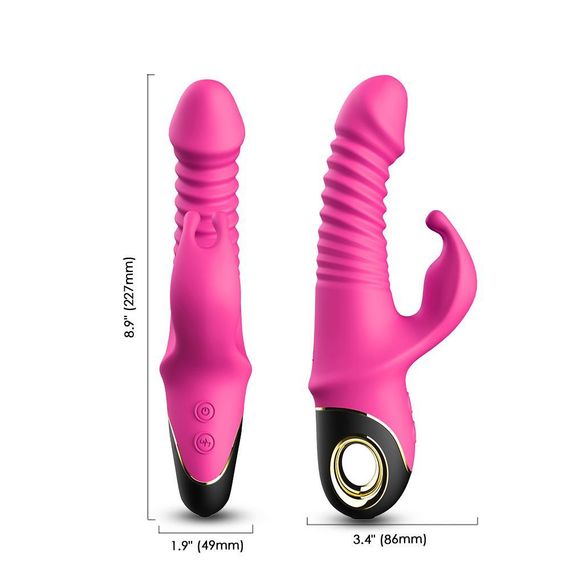Вібратор - Thrusting Vibrator Zing Pink Sex Aura | Зображення 3