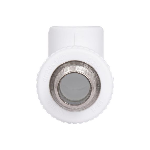 Куточок PPR Blue Ocean "Білий" 20х1/2", 90° НР | Зображення 3