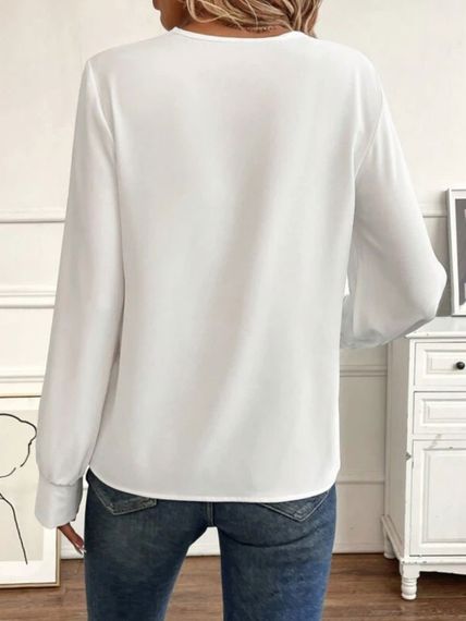 Женская блузка с длинным рукавом GF4214 цвет белый, размер 42/44 | Зображення 2