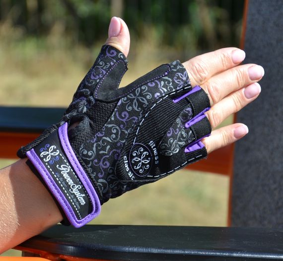 Рукавички для фітнесу Power System PS-2910 Classy Жіночі Purple XS | Зображення 4