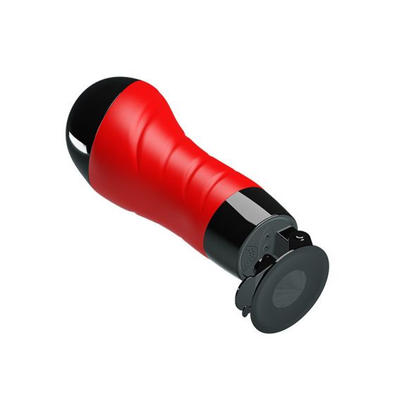 Мастурбатор вагина в колбе на присоске с регулируемым наклоном Delia Men's Stroker бежевый, 28.3 см Sex Aura | Зображення 4