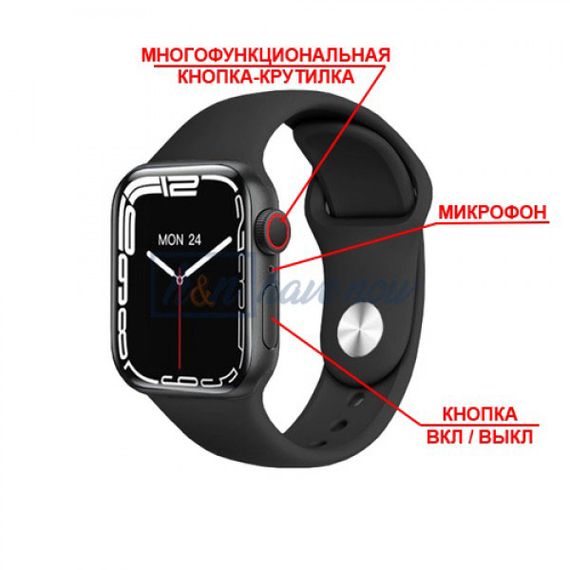 Умные смарт часы Smart Watch Z37 голосовой вызов, температура тела, пульсометр, тонометр. Цвет: черный | Зображення 3