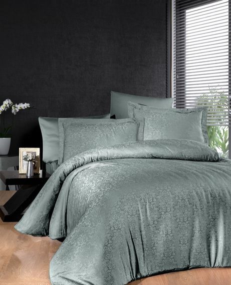Постільна білизна First Choice Jacquard Satin 200 х 220 см Misra Moonmist