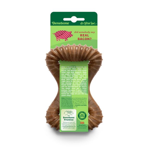Іграшка для собак зі смаком бекону Benebone Dental Chew Bacon, 14 см | Зображення 2