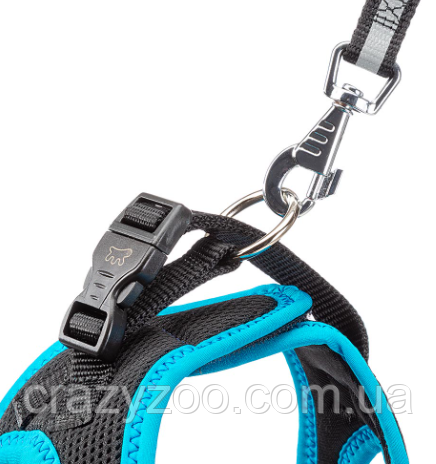 Шлеz для собак Ferplast Kaori P L чорно-блакитний A: 34-42 см B: 48-54 см 75469062 | Зображення 1