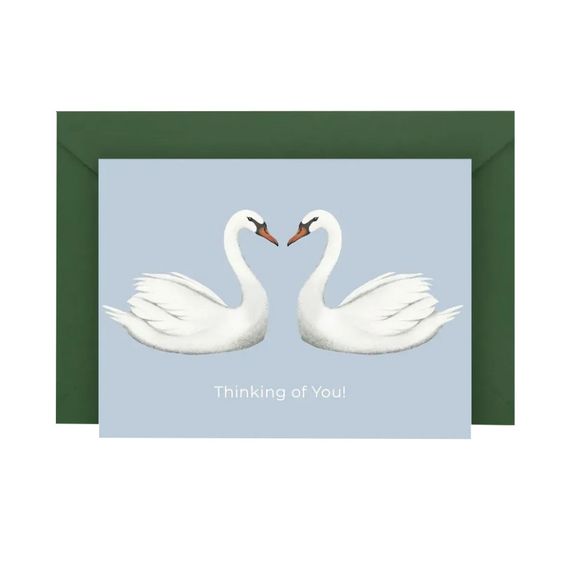 Листівка з конвертом Лебеді СS-GS-002